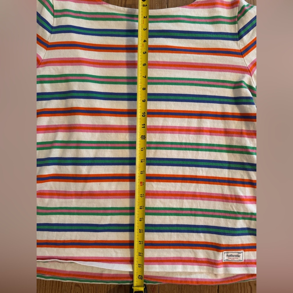 Talbots Multicolor Striped Long Sleeve Tee - Picture 4 of 4
